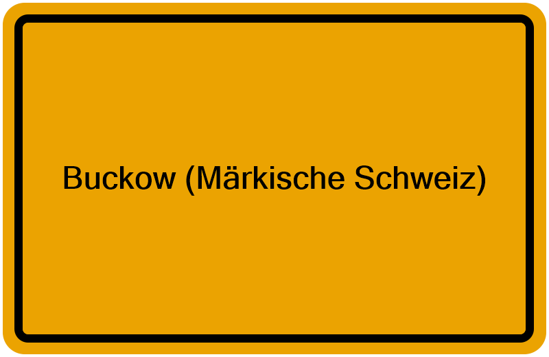 Handelsregister Buckow (Märkische Schweiz)